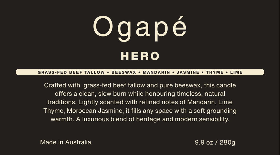 Tallow & Beeswax Candle - Hero