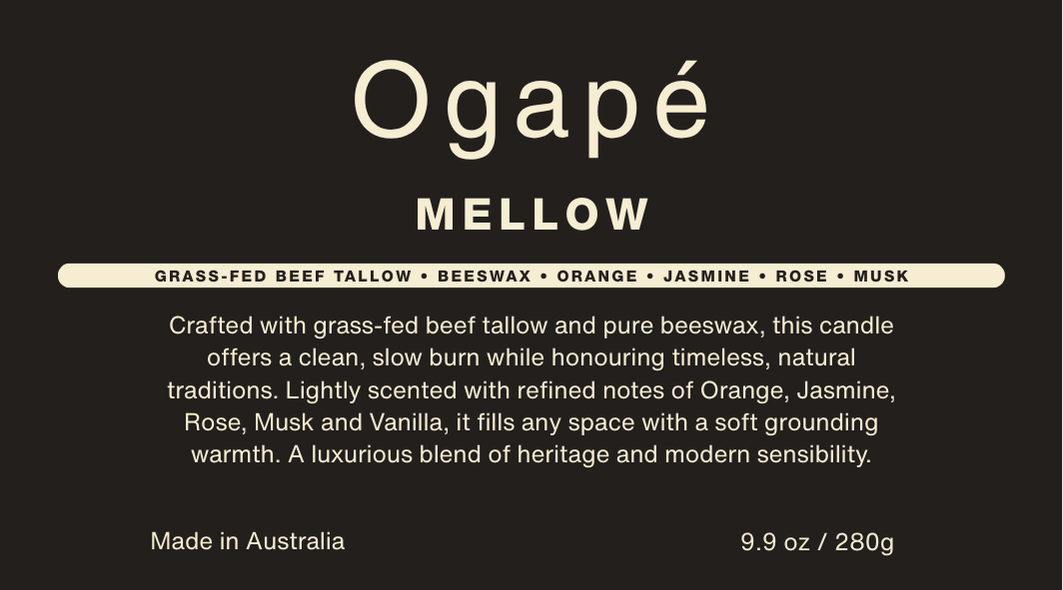 Tallow & Beeswax Candle - Mellow