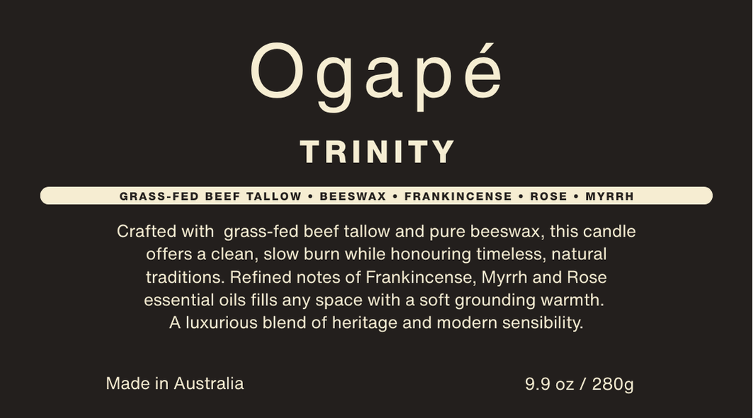 Tallow & Beeswax Candle - Trinity