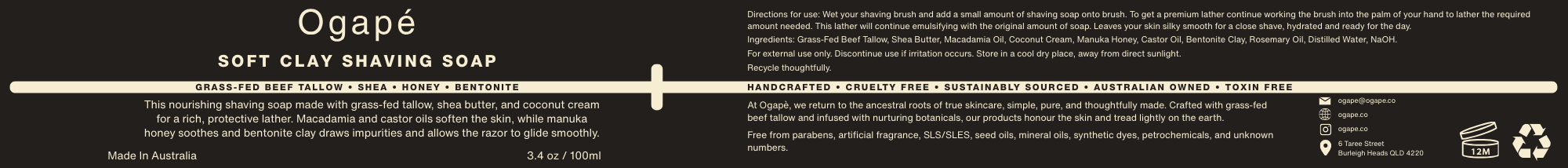 Soft Clay Shaving Soap