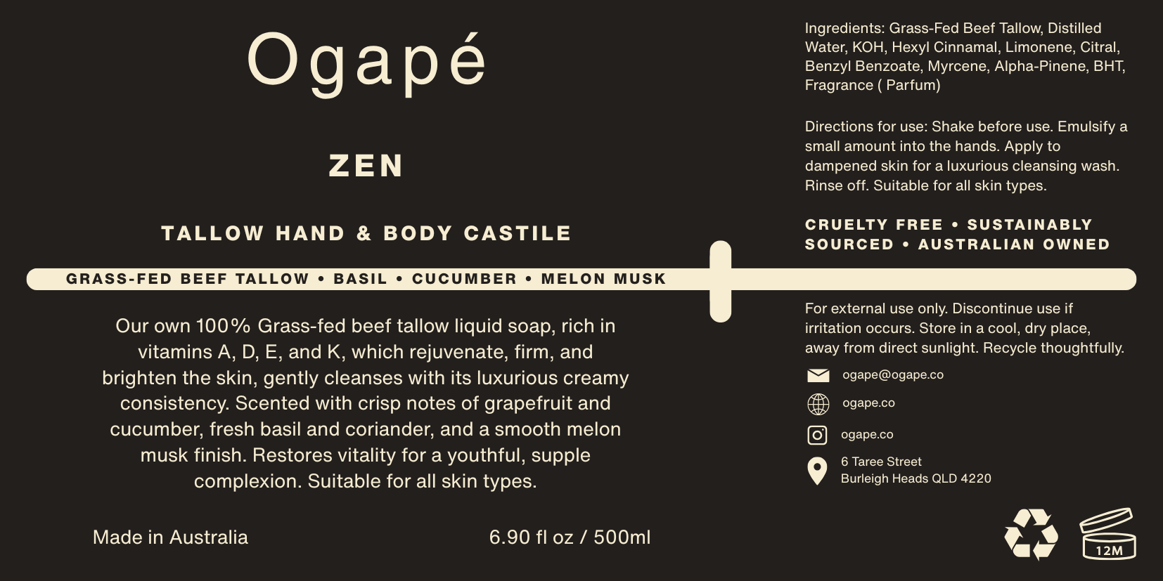 Tallow Castile - Zen