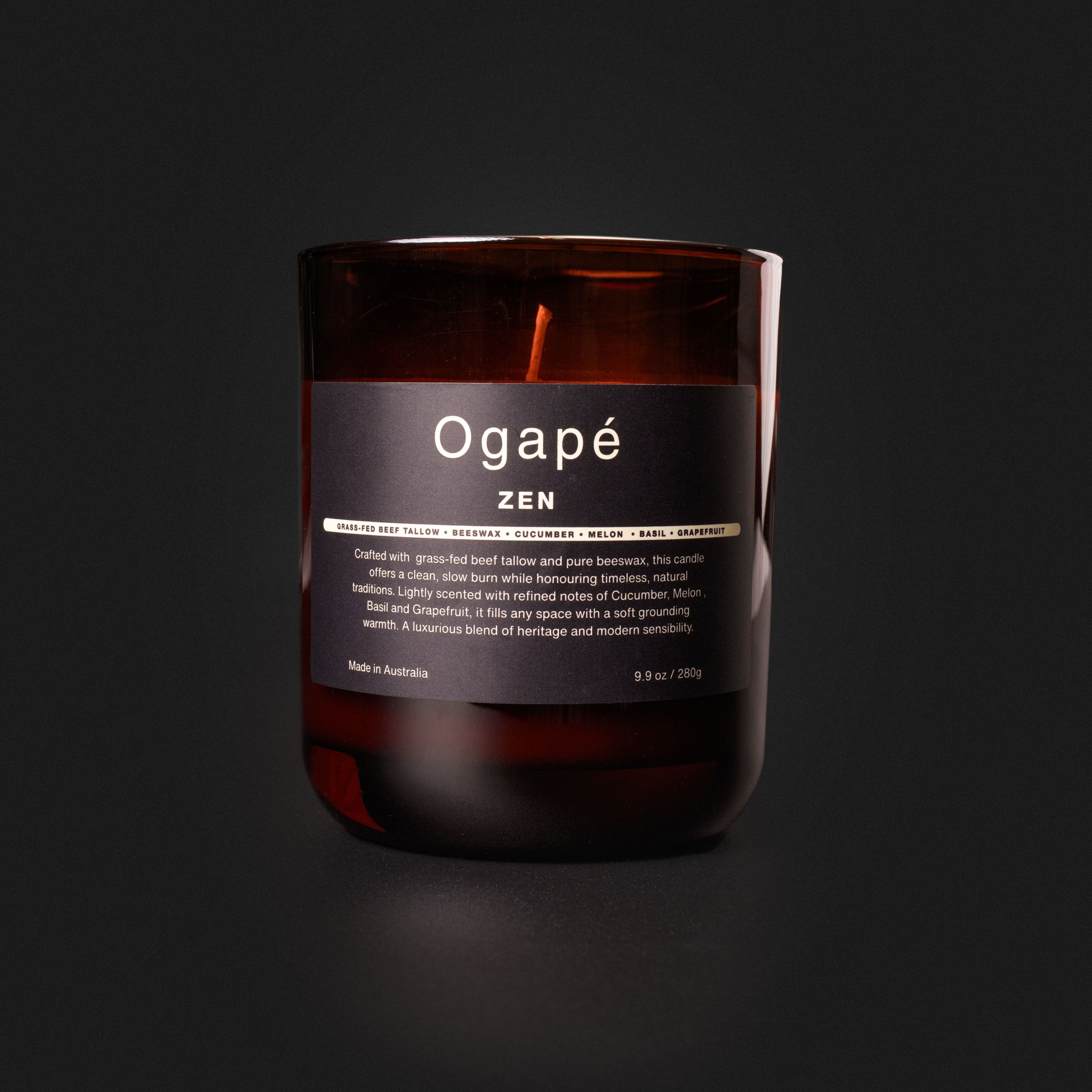 Tallow & Beeswax Candle - Zen